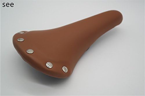 Fixed Gear Road Bicycle Space Coaster Bike Seat Bag Rivets Benches Cushion Cycling Saddle Retro Cycle Vintage brown