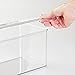 mDesign Plastic Stackable Makeup and Cosmetic Storage Organizer Box with Lid for Bathroom Vanity, Countertops, Drawers - Holds Blenders, Eyeshadow Palettes, Makeup Brushes, 13.4