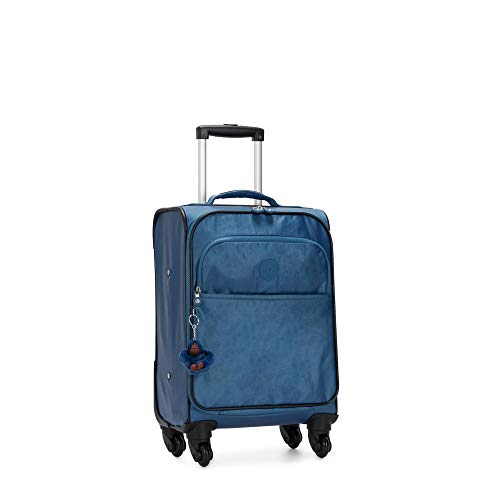 Kipling Parker Small Metallic Rolling Luggage Oceanic Blue Metallic