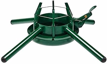 Tree Stands - Krinner Tree Genie Steel Christmas Tree Stand (Green) Holds Trees Up to 15 Feet Tall