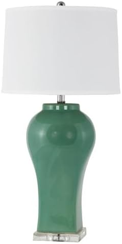 Aspire Home Accents 5018 Misty Single Light 30" Tall Vase Table Lamp, Green