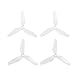 Makerfire 16pcs Transparent Tri-Blade Props 5042 Propellers CCW CW for QAV250 Quadcopter