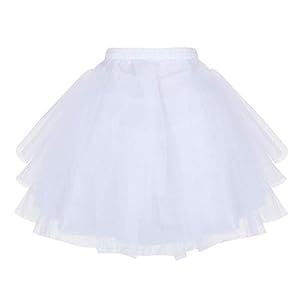 Cinda Bloemenmeisje Bruidsmeisje 4 Laag Wit Onderrok Petticoat One Size