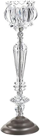Gallery of Light Crystal Flower Tall Candle Stand - 14 inches