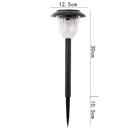 Solar garden lights black