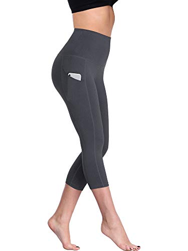 image for Neleus Women's 3 Pack Tummy Control High Waist Capris Leggings with Tw