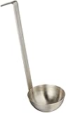 Winco LDS-3 2-Piece Stainless Steel Ladle With Short Handle, 3-Ounce