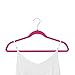 Closet Complete Premium Quality, True-Heavyweight, 80-gram, Virtually-UNBREAKABLE Velvet Hangers, Ultra-Thin, Space Saving, No Slip Hangers, Best for SUIT, Dress, Pants, Shirt, 360° Spin, CHROME Hooks, Pink Set of 50