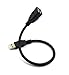 Duttek USB Gooseneck Cable 1FT/30CM, USB2.0 Cable, USB 2.0 Type A Male to Female Jack Sync Data Flexible Extension Gooseneck Cord