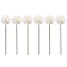 Zerone 6Pcs Artificial Silk Flower Beauty Fake Dandelion Ball for Home Room Wedding Decor