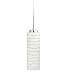 Avellina Slim Pendant Lamp | White Glass Hanging Pendant Light LL-P828