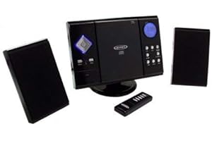 Jensen Portable Cd Player & Digital AM/FM Radio Tuner Mega Bass Reflex Stereo Sound System Plus Superior 6ft Aux Cable to Connect Any iPod, iPhone or Mp3 Digital Audio Player