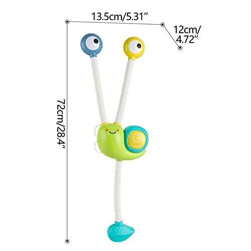 Electric Snail Shower Bath Toys, Fancy Shower Double Nozzle, 𝐁𝐚𝐛𝐲