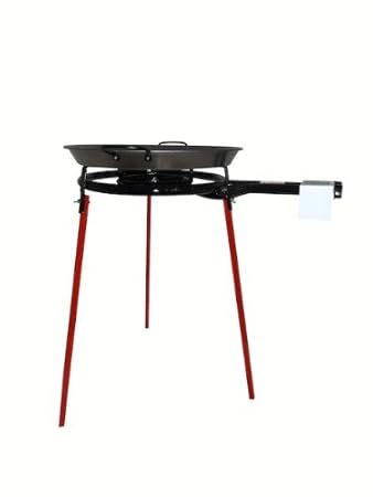 Paella selbermachen? Paellaset bestehend aus 40cm Brenner mit Ständer und 46cm Paellapfanne. Original aus Spanien. Tolles Ges