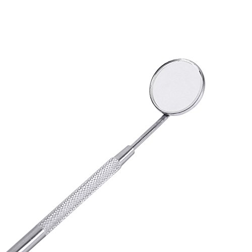 Delaman Stainless Steel Dental Mirror for Checking Eyelash Extension Applying Eyelash Inspection Tools