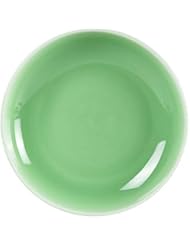 Plates Dinnerware 4PCS Celadon Dish for Salad Microwave and Dishware Safe(7.5 Inch, Green)