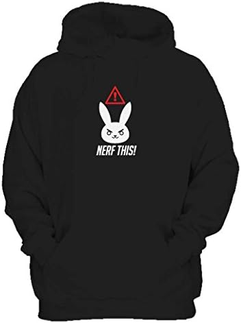 Overwatch D Va Nerf This Videos Games Gaming Gamer Hoodie Large Black