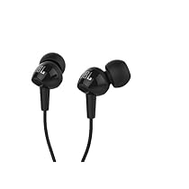 JBL C100SI In-Ear Headphones with Mic (Black)