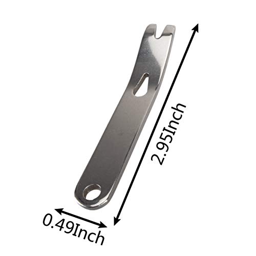 Swatom Stainless Steel Mini Pry Bar EDC Crowbar Multifunctional Pocket Tool Accessories(with Carabiner)
