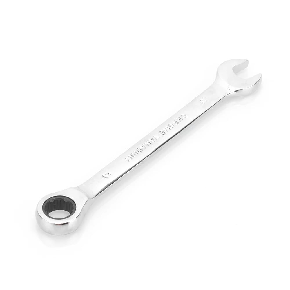 zatyorg Ratchet Spanner,Steel Ratcheting Combination Wrench, Polished Chrome Finish DIY Hand Tools Ratchet Spanner Set (13mm)