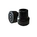 Millennial Medical In-Motion High Quality Durable Rubber Articulating Crutch Tips - Set of 2 | Black