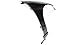 Evan-Fischer EVA16972025384 Fender for Honda Civic 01-03 RH Coupe/Sedan Front Right Side Replaces Partslink# HO1241153
