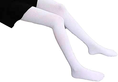 Ladies Girls Over Knee High Socks - High Long Socks Solid Color Socks Thigh High Stockings Leg Warmers Cotton Stocking