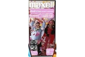 Maxell Blank mini DVD media in slim Case (4 discs of 8cm DVD+RW rewritable ) for compatible DVD camcorders or general data st