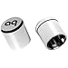 AudioQuest XLR Input Noise-Stopper Caps for Home Theater Systems – Prevents RFI & EMI Noise, Protects Unused XLR Inputs from Dust and Corrosion, Set of 2