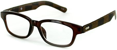 "Milan" Ultra-Modern Fashion Readers for Men (Brown +2.00)