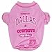 Pets First NFL Dallas Cowboys Tee Shirt, Medium, Pink