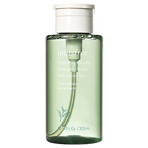 innisfree Green Tea Hydrating Micellar Cleansing Water Face Cleanser, 10.14 Fl Oz (Pack of 1