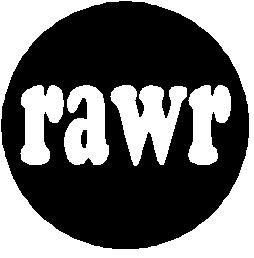RAWR Pinback Button 1.25" Pin / Badge
