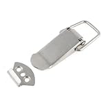 Tono de plata cheast Equipaje Maletas acero inoxidable Dibuja Toggle Latch