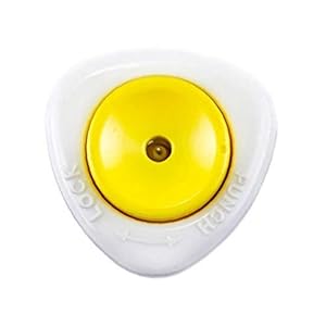 Egg Punch Eierprikker Egg Perforatorinstellingen Pricker Keuken Tool Semi-automaat Met Safety Lock Wit Geel