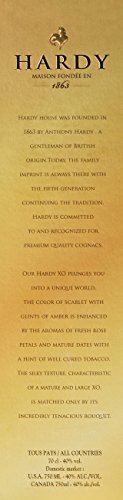 Hardy Cognac XO RARE Cognac Fine Champagne 40% Vol. 0,7l in Geschenkbox – Bild 5