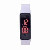 WOPS® Fashion Design Ultra Thin Sports Silicone Digital Unisex LED Sports Bracelet Wrist Watch