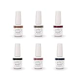 Gelish Mini 9 mL Soak Off Gel Nail Polish Safari 6 Pack Fall Neutral Color Set