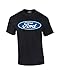 Ford T-shirt Blue Ford Logo Oval Design-black-xxl