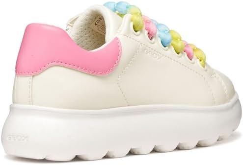 J PUFFYPOP Girl A Sneaker, Bianco/Rosa, 33 EU