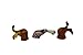 ZAZZIO Safari Animal Butt Magnets for Refrigerator - 6 Pack for Animal Lovers, Pet Enthusiasts and Office Decoration
