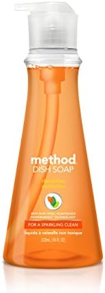 Method Dish Soap, Clementine, 18 Fl Oz (Pack of 6)