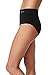 Boody Women's Full Brief Underwear - High Waisted Seamless Panties for Women - High Rise Women's Underwear for Full Coverage, 80% Viscose Made From Bamboo for All-Day Comfort - Black, X-Large