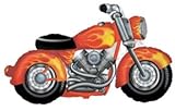 MOTORCYCLE Harley Davidson Hog BIKE Orange Black 45