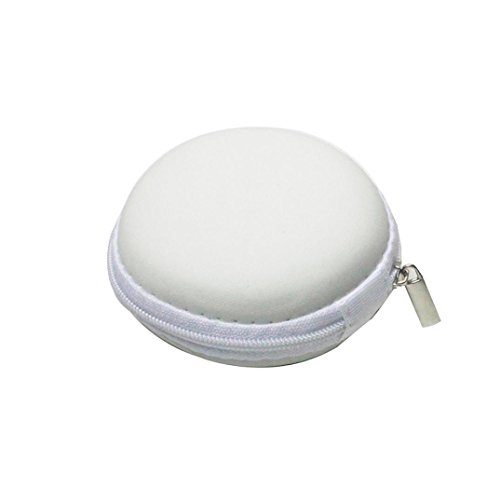 Coohole New Fashion EVA Hard Case Earphone Box For iPhone Earphone (white)