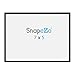 SnapeZo Photo Frame 5x7 Inches, Black 0.6 Inch Aluminum Profile, Front-Loading Snap Frame, Wall Mounting, Super-Slim Series