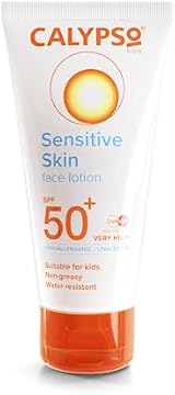 Calypso Sensitive Face Sun Lotion SPF 50+ Kids Hypoallergenic 50ml view 2