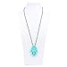 Bumkins Nixi Hamsa Silicone Pendant Teething Necklace, Turquoise