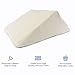The Angle Wedge Pillow for Back Pain Relief – Leg Elevation Pillow for Bed, Knee Wedge Bolster Pillow for Lower Back Support, Triangle Foam Cushion for Sleeping & Comfort (Small)