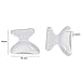 Ewinever(R) 2.5mm 10 Pairs Non-slip Silicone Nose Pads for Eyeglasses, Sunglasses, Soft Adhesive Stick on Nose Pads Glasses Spectacles(Transparent)